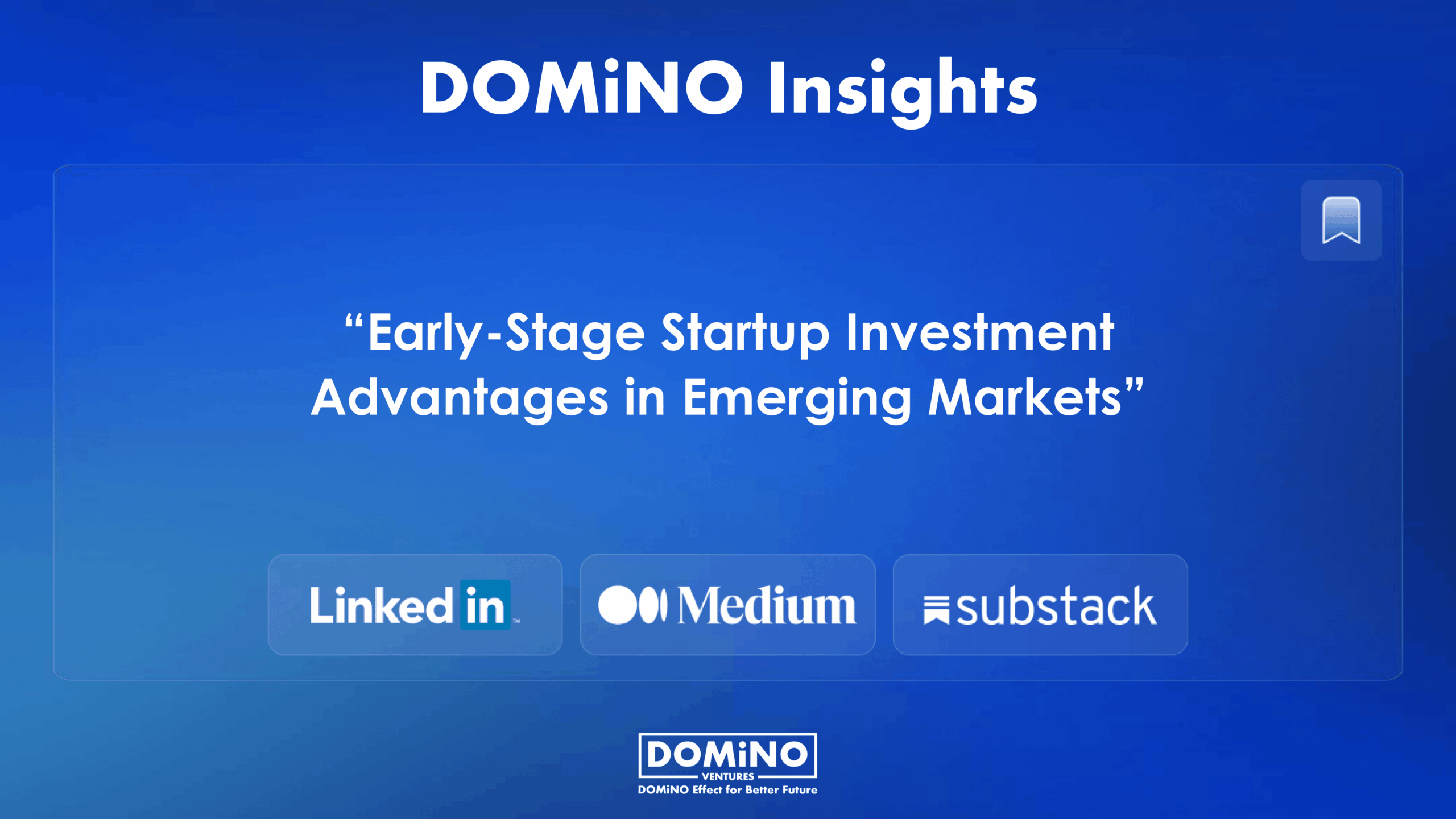 Early Stage Startup Investment Advantages In Emerging Markets