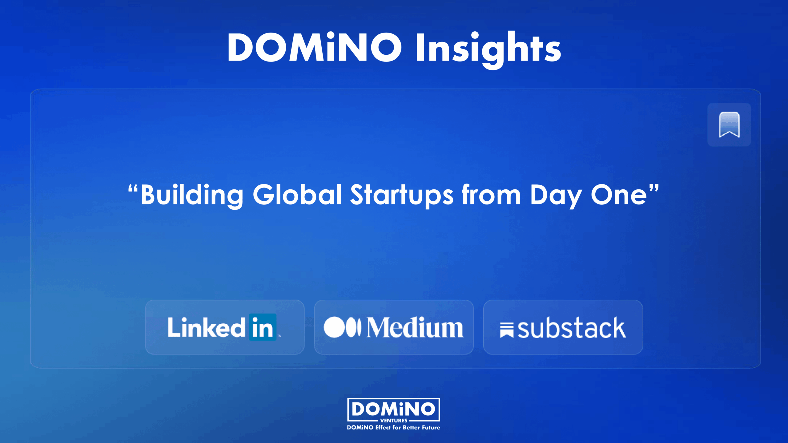 Building Global Startups from Day One