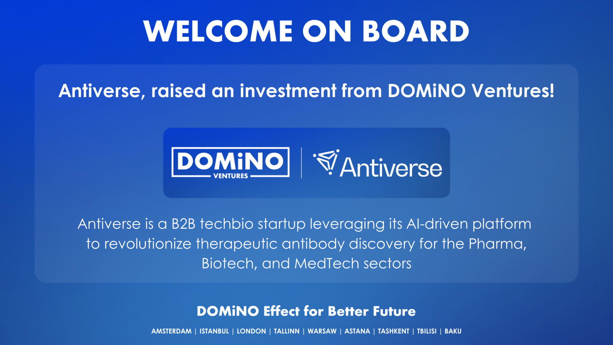 Welcome on Board, Antiverse!